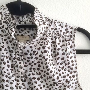 2/22 JCREW RUFFLE NECKLINE BLOUSE